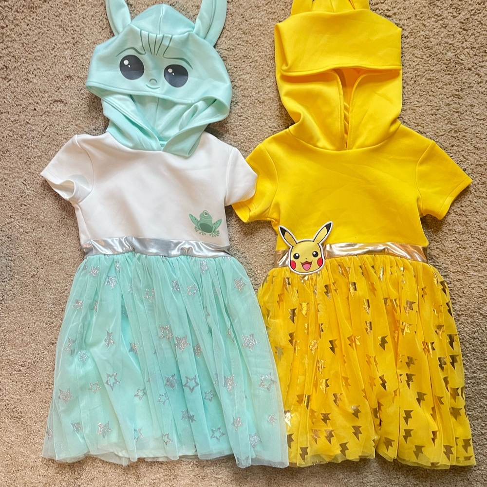 Cute Character Hooded Dresses Set